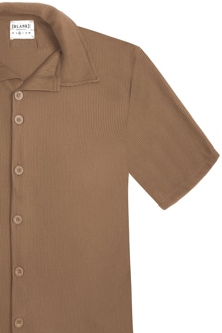 Brown 'Ottoman' Relaxed Fit Short Sleeve Shirt