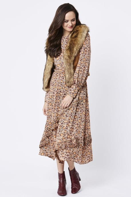 Luxury Faux Fur Suede Gilet