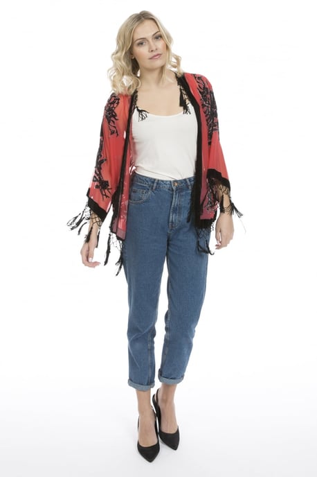 Silk Devore Short Jacket