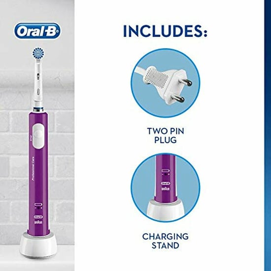Oral-B Junior Kids Electric Toothbrush Rechargeable for Children Aged 6+ Purple