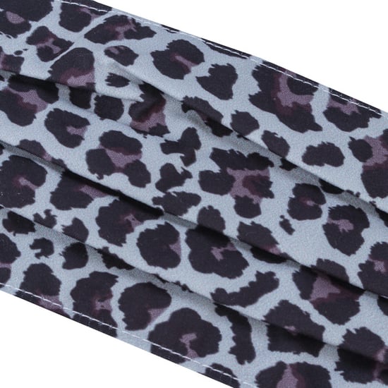 Brave Soul Leo Print Mask Grey One Size in Grey