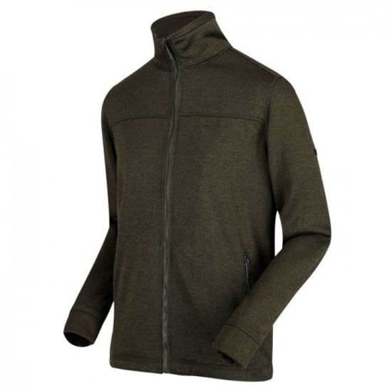 Regatta Mens Galton Heavyweight Knit Effect Fleece (Grape Leaf)