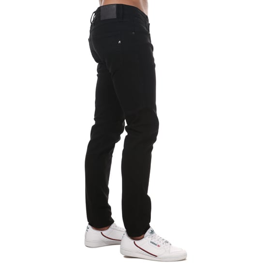Jean Anbass Slim Fit Droit Replay Pour Homme en Noir - Image 4