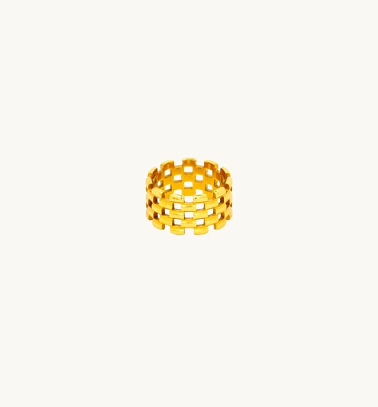Gold Mesh Ring