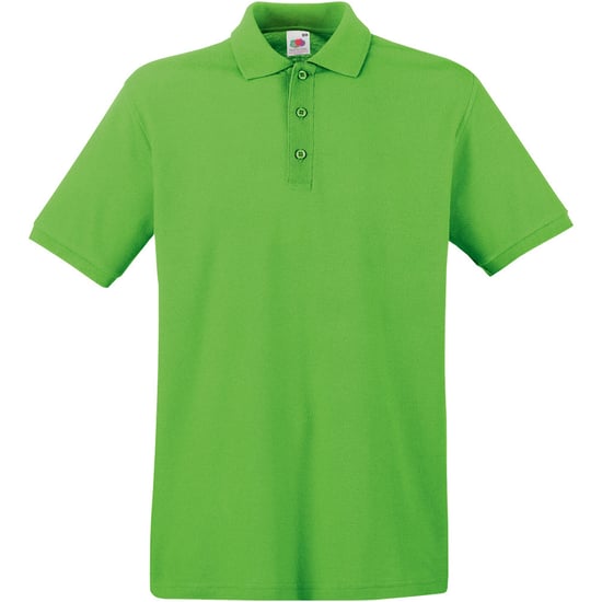 Fruit Of The Loom Premium Herren Polo-Shirt, Kurzarm (Limette) - Image 1