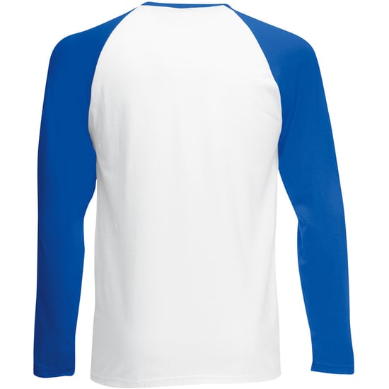Fruit Of The Loom Herren Langarm Baseball T-Shirt - Image 2