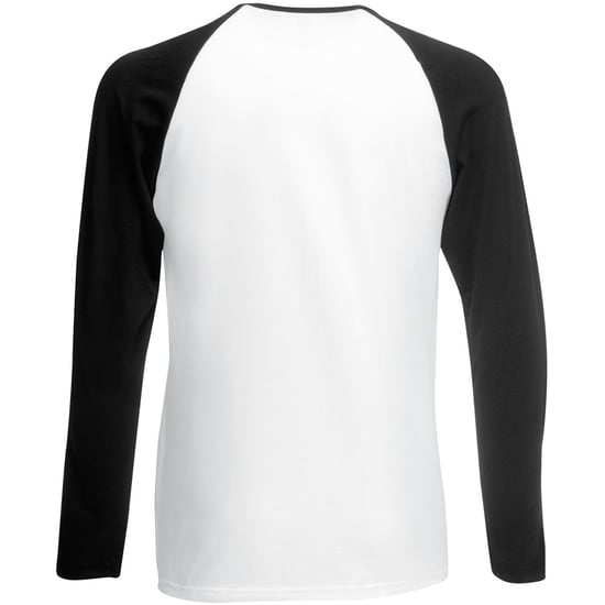 Fruit Of The Loom Herren Langarm Baseball T-Shirt - Image 2