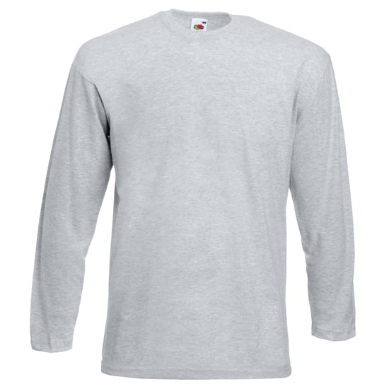 Fruit Of The Loom Herren Valueweight Rundhalsausschnitt Langarm T-Shirt - Image 1