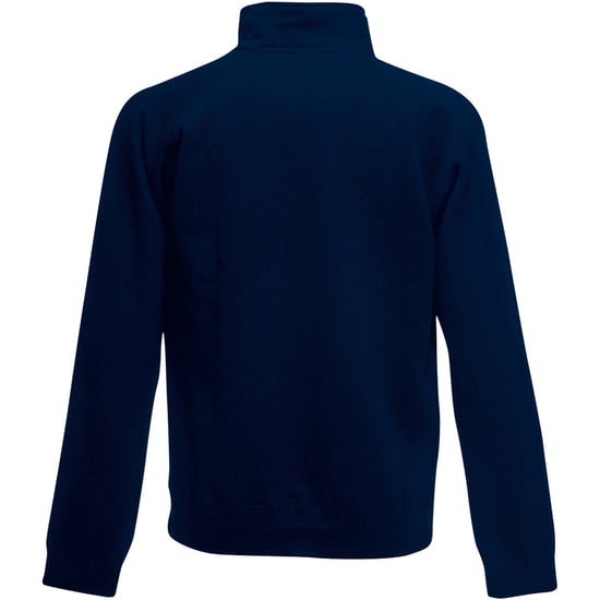 Fruit Of The Loom Herren Zip Neck Sweatshirt (Deep Navy) - Image 2