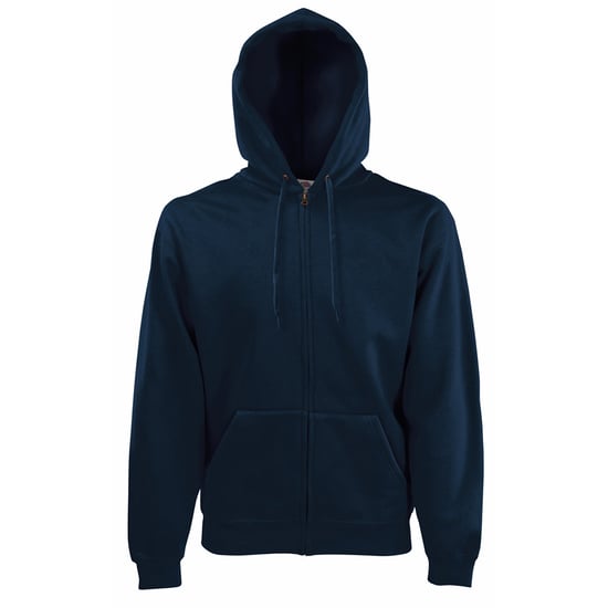 Fruit Of The Loom Herren Zip durch Hoodie Sweatshirt / Hoodie (Deep Navy) - Image 1