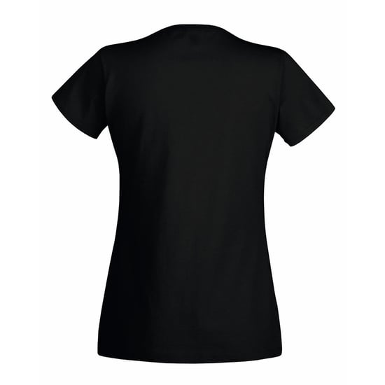 Fruit Of The Loom Damen/Damen Lady-Fit Valueweight Kurzarm T-Shirt (5er Pack) (Schwarz) - Image 2