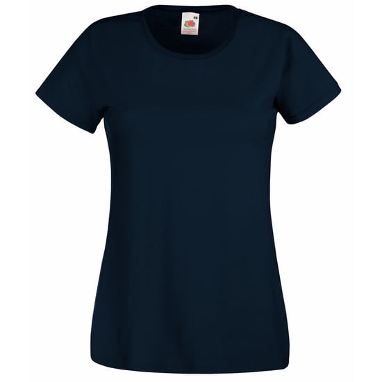 Fruit Of The Loom Damen/Damen Lady-Fit Valueweight Kurzarm T-Shirt (5er Pack) (Deep Navy) - Image 1