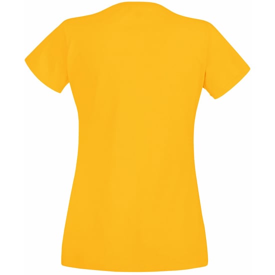 Fruit Of The Loom Ladies/Womens Lady-Fit Valueweight Short Sleeve T-Shirt (Pack Of 5) (Sunflower)
