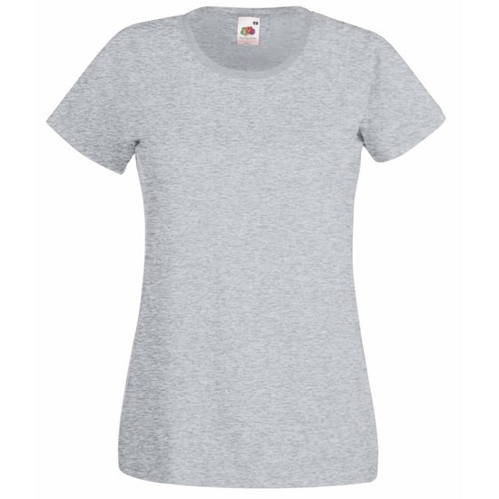 Fruit Of The Loom Damen/Damen Lady-Fit Valueweight Kurzarm-T-Shirt (5er Pack) (Heather Grey) - Image 1