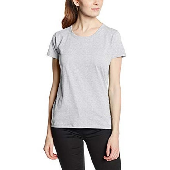 Fruit Of The Loom Damen/Damen Lady-Fit Valueweight Kurzarm-T-Shirt (5er Pack) (Heather Grey) - Image 3