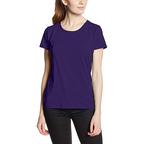 Fruit Of The Loom Damen/Damen Lady-Fit Valueweight Kurzarm-T-Shirt (Packung mit 5) (Vintage Heather Navy) - Image 2