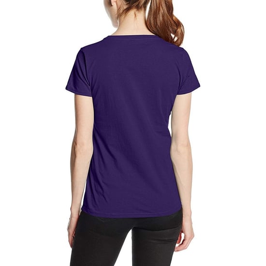 Fruit Of The Loom Damen/Damen Lady-Fit Valueweight Kurzarm-T-Shirt (Packung mit 5) (Vintage Heather Navy) - Image 3