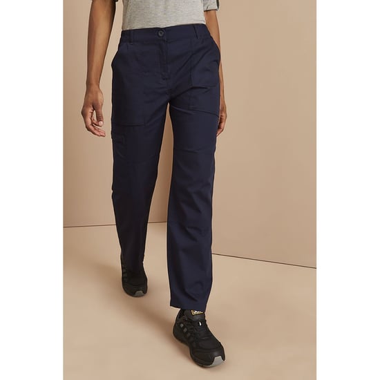 Regatta Ladies New Action Trouser (Long) / Pants (Navy Blue)