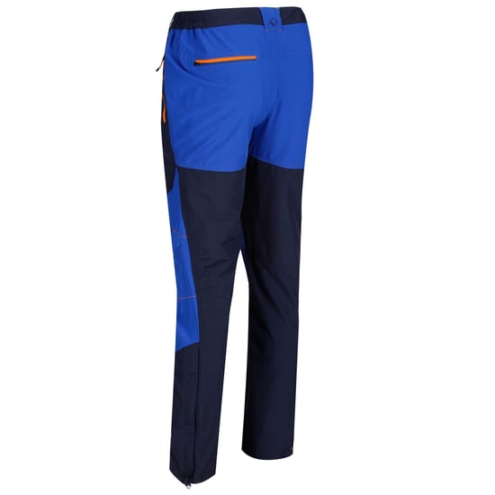 Regatta Great Outdoors Mens Sungari Showerproof Hiking Trousers (Navy/Surf Spray)