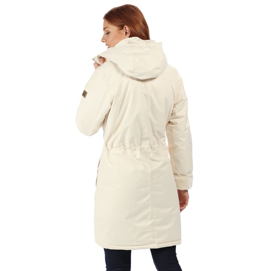 Regatta Womens/Ladies Romina Full Length Hooded Jacket (Light Vanilla)