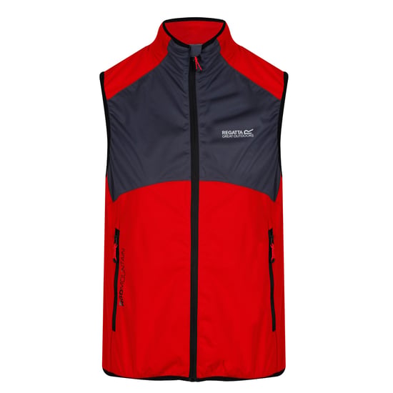 Regatta Mens Lankin II Lightweight Softshell Gilet/Bodywarmer (Klassisches Rot/Grau) - Image 1