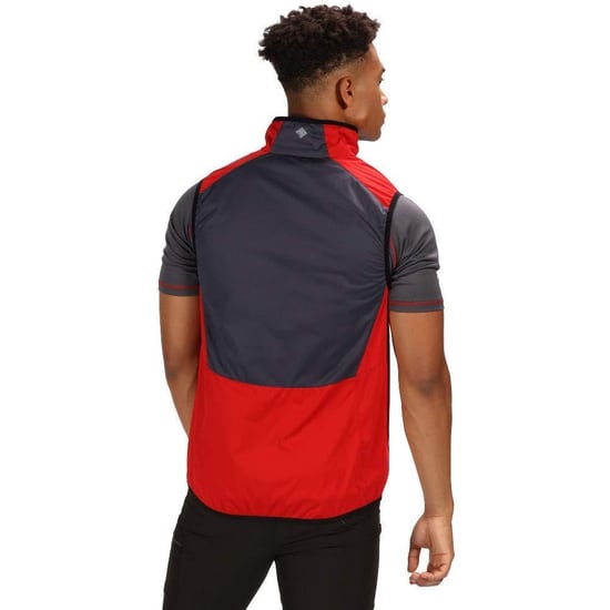 Regatta Mens Lankin II Lightweight Softshell Gilet/Bodywarmer (Klassisches Rot/Grau) - Image 3