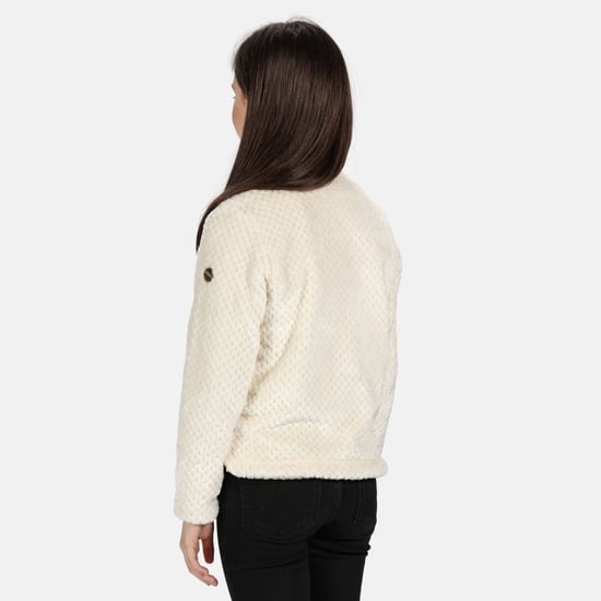 Regatta Childrens/Kids Kessie Half Zip Fleece Top (Light Vanilla)