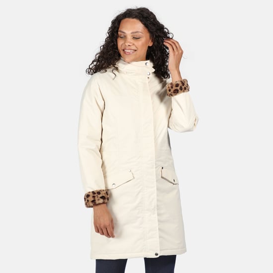 Regatta Womens/Ladies Rimona Hooded Waterproof Jacket (Light Vanilla)