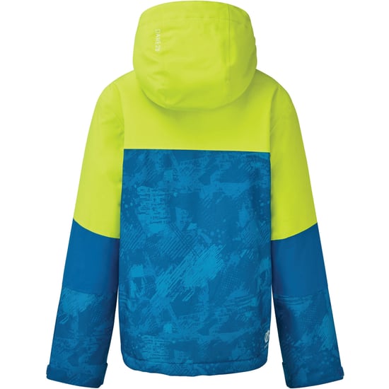 Dare 2B Childrens/Kids Cavalier Animal Print Ski Jacket (Lime Punch/Petrol Blue)