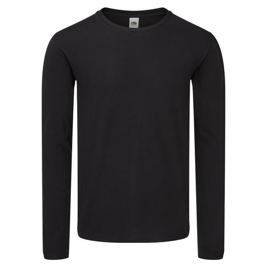 Fruit of the Loom Herren Iconic 150 Langarm T-Shirt (Schwarz) - Image 1