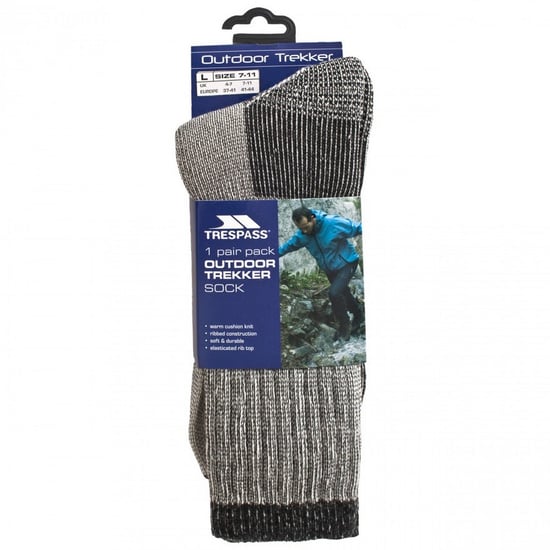 Trespass Herren Wandersocken / Sportsocken Stroller (Grau meliert) - Image 2