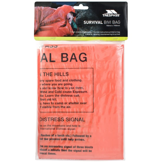 Trespass Radiator High Visibility Bivi Survival Bag (Orange)
