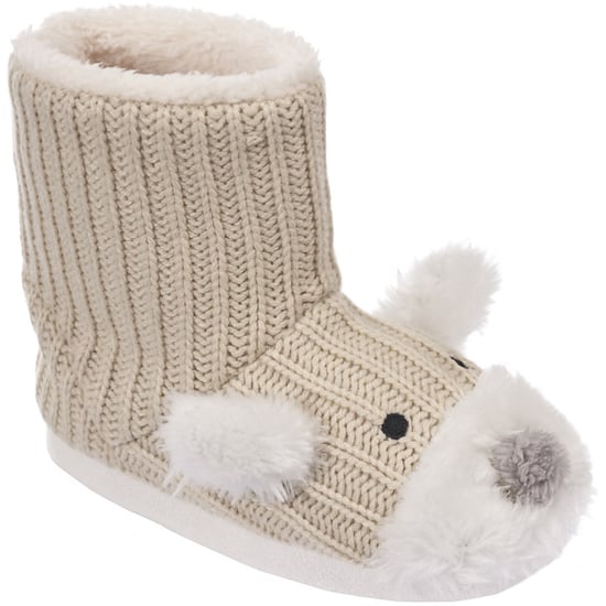 Trespass Childrens Girls Sootie Teddy Bear Slipper Boots