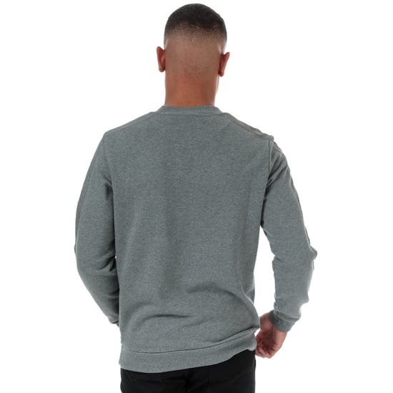 Herren Lyle And Scott Fabric Mix Rundhalsausschnitt Sweatshirt in Grau meliert - Image 2