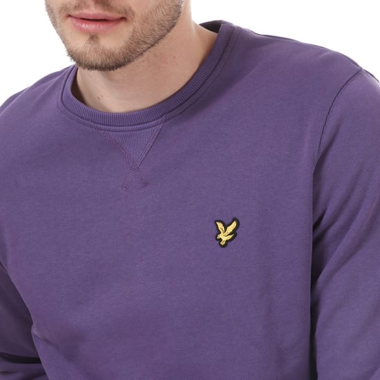 Lyle And Scott Herren Sweatshirt mit Rundhalsausschnitt in Violett - Image 6
