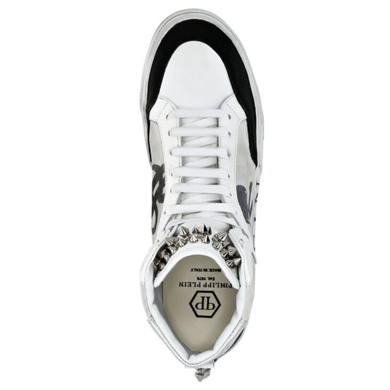 Philipp Plein Retrokickz High Top Leather White Trainers - Image 3