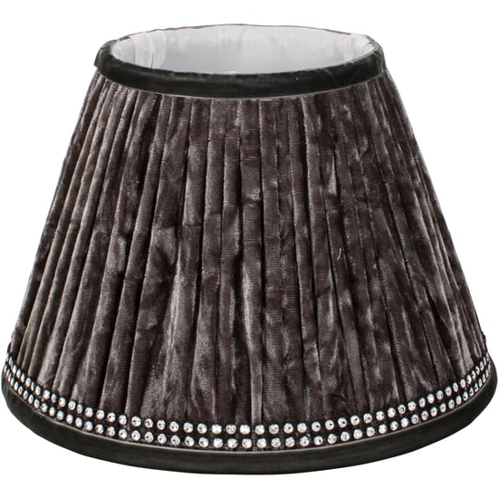 Velvet Pleat 30cm Shade Grey