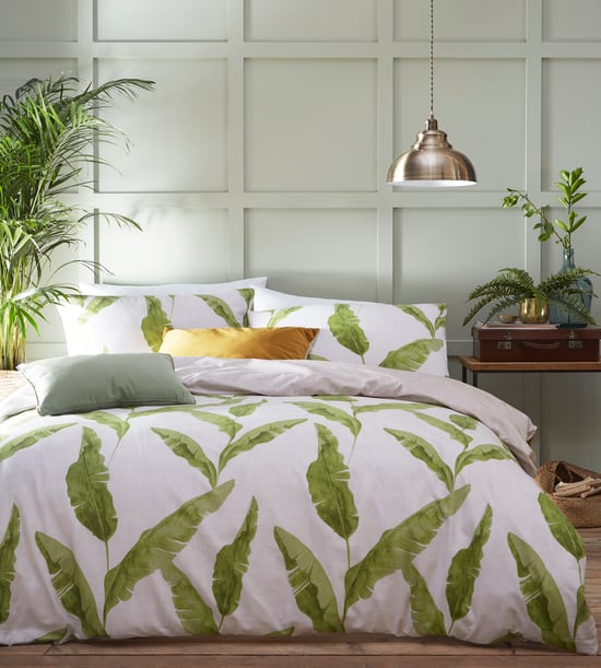 Plantain Duvet Set Nat/Green