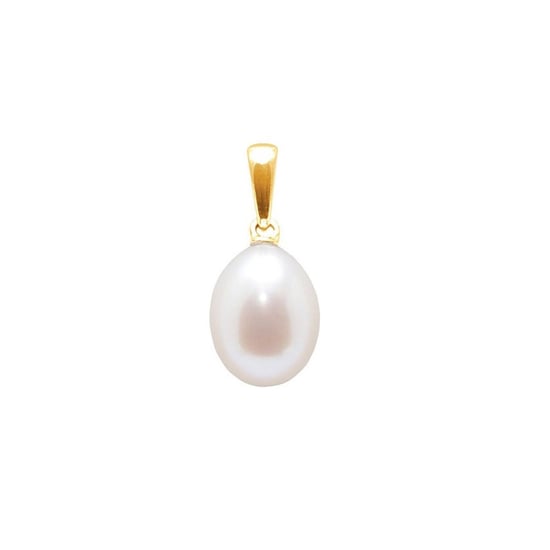Pendentif Perle de Culture d'eau douce Blanche et Or Jaune 750/1000 - Image 1