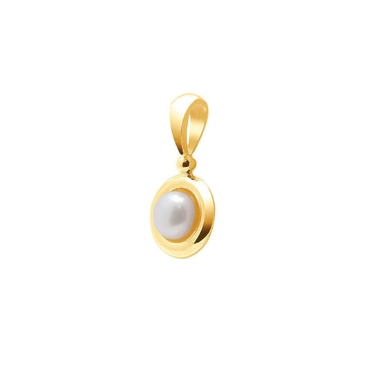Pendentif Perle de Culture d'eau douce Blanche et Or Jaune 750/1000 - Image 1