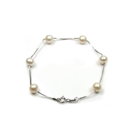 White Freshwater Pearls Bracelet