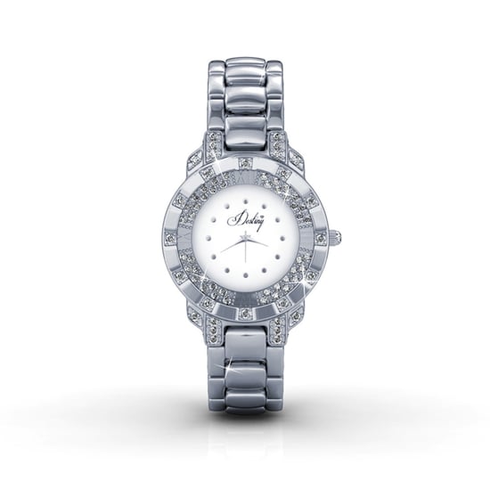 Swarovski - White Stainless Steel Watch with Swarovski Elements Crystals