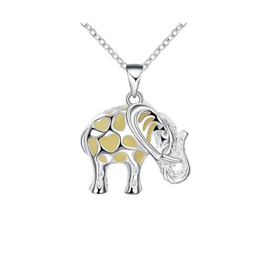 Pendentif Eléphant Fluorescent Bleu - Image 1