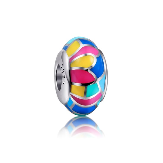 925 Silver Multicolor enamel Charms bead