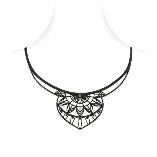 Black Silicone Gum India Necklace Effect Tatto