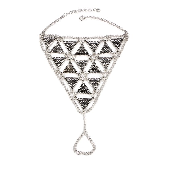 Bohemian Triangle Foot Jewel in Stainless Steel