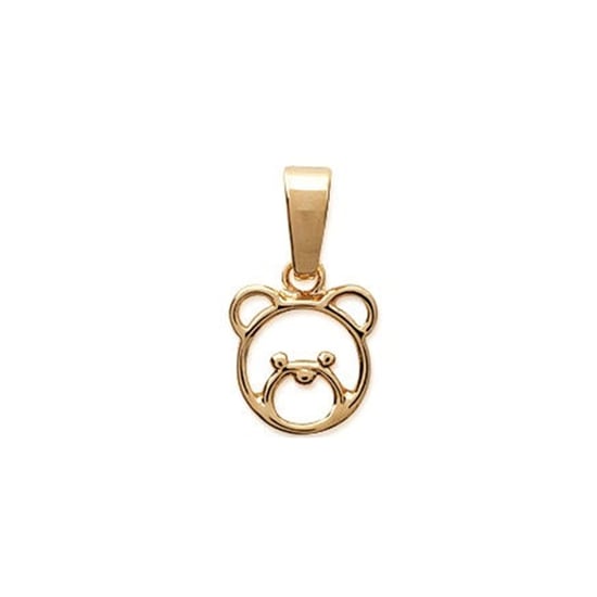 Pendentif Femme Ourson en Plaqué Or Jaune - Image 1