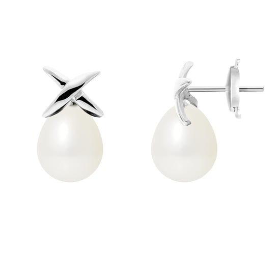 White Freshwater Pearls Earrings and white gold 750/1000