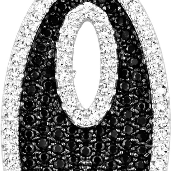 Swarovski - Black and White Swarovski Zirconia Crystal Pendant and Silver - Image 3