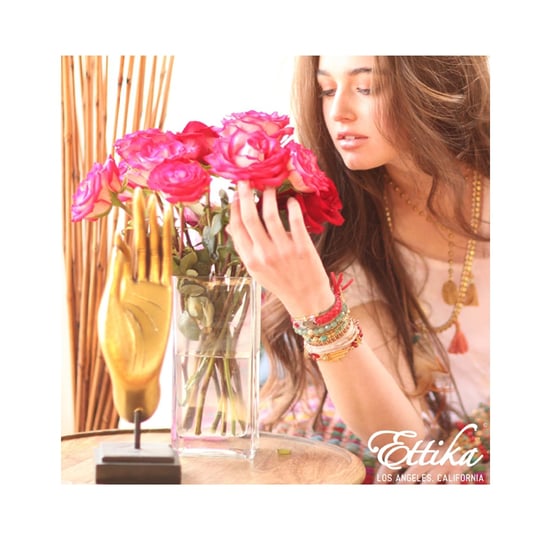 Ettika - Purple Ribbons and Yellow Gold Star Bracelet